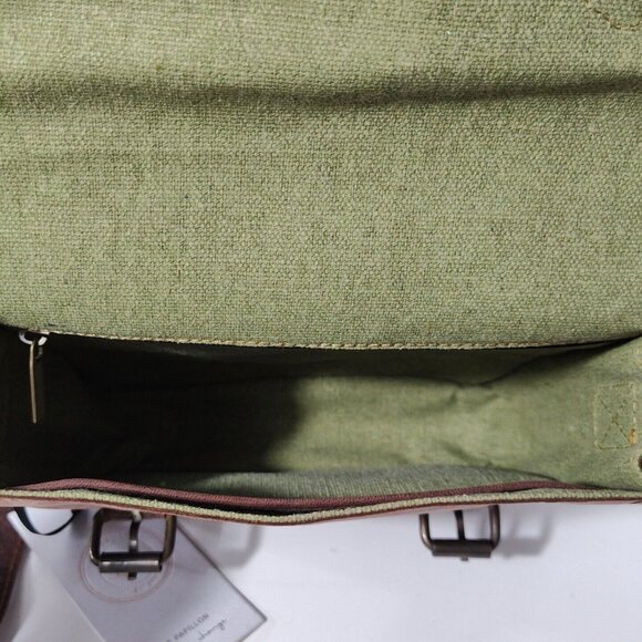 Le Papillon Brown Faux Leather Crossbody Messenger Bag Purse Handbag NEW - Picture 8 of 11